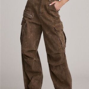 12th Tribe Brown Cargo Pants
